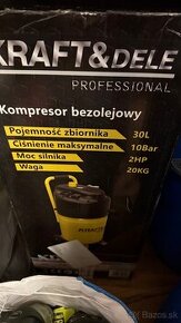 BEZOLEJOVÝ KOMPRESOR VERTIKÁLNY 30L 230V 10BAR KD1417