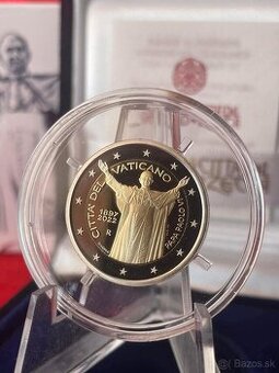 2€ euro Vatikán 2022 v najvyššom PROOF prevedení - 1