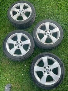 Originál disky škoda 5x112 r17 pneu - 1