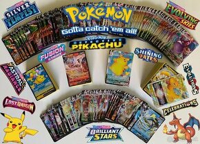 Pokemon Balíčky 100ks/200ks + V/Vmax Karta - 1