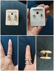 Náušnice a prsteň
