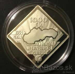 2003/1000Sk Slovenská republika - 10. výročie vzniku PROOF - 1