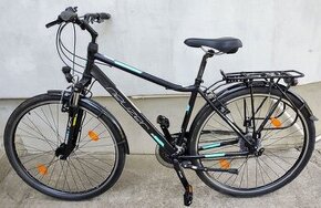 Trekingový NEUZER 19 ALU rám, 28 kolesá, SHIMANO, LED svetlá