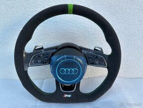 Audi sportovy volant alcantara zeleny RS3 RSQ3 RS4 RS5