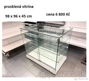 prodám skleněnou vitrínu 101x63x91