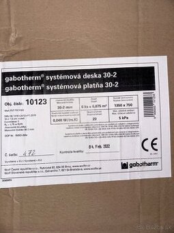 Gabotherm systémova doska 30-2 (24 m2)