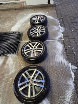 VW disky 5x112 r16, letne continental 205/55 r16