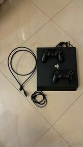 Predám PLAY STATION PS4 + 2 OVLÁDAČE, pamäť 872 GB