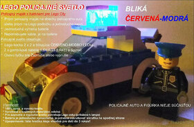 LED LEGO POLICAJNÉ SVETLO, BLIKÁ ČERVENÁ-MODRÁ - 1