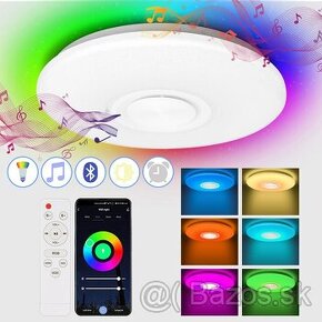 RGB stropné svietidlo s Bluetooth reproduktorom (40 cm)