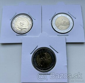 Euromince pamätné 2€ Unc Nemecko,Belgicko,Fínsko...