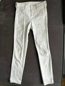 H&M biele nohavice, velkost 28
