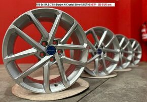 R18 Borbet N Alu disky 5x112 / 5x114,3 / Cierne / Strieborn - 1