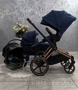 TROJKOMBINÁCIA CYBEX PLATINUM ROSEGOLD INDIGO BLUE