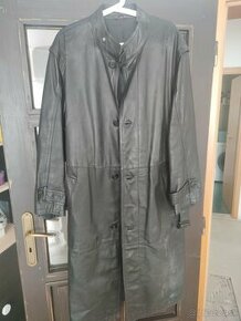 Dlhý kožený kabát GALA - 1