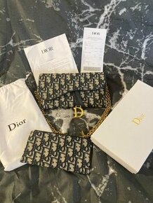 Kabelka Dior Saddle Chain Bag + Peňaženka