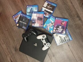 Predám Playstation 4 Pro + 8 hier (PS4 Pro)