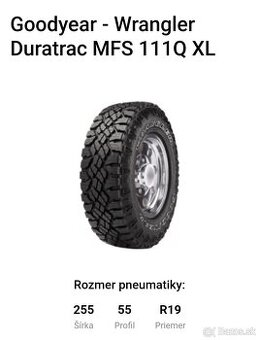 Goodyear wrangler duratrac