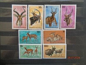 poštové známky - Rwanda 1 - antilopy