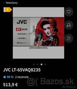 JVC qled 65 TV