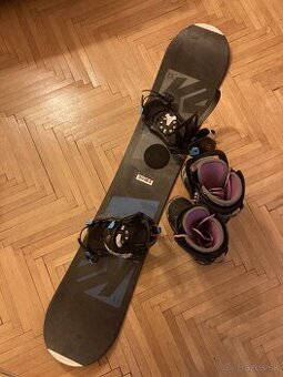 Snowboard K2 - 145 cm + dievčenské topánky v. 38