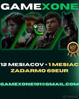 Xbox Game Pass Ultimate 12 mesiacov + 1 MESIAC ZADARMO