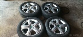 SADA ALU DISKOV 5X100 PNEU. 205/55R16 SKODA VW - 1