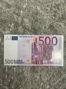 REZERVOVANÉ 500 Euro bankovka