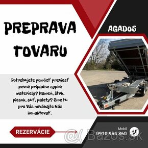 PREPRAVA TOVARU (TROJSTRANNY SKLAPAC)