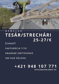 TESÁRI 25-27€/H. FRANFURKT / DLHODOBO