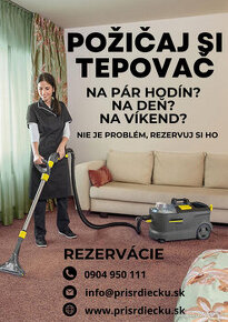 PRENÁJOM PROFESIONÁLNEHO TEPOVAČA / VYTEPUJ SI SÁM