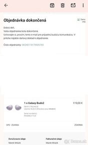 Samsung Galaxy buds2 farba Fialová