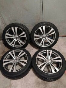 4ks alu disky na VW 5x112 R17 pneu 225/45 r17