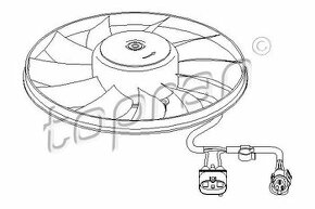 Predám ventilátor TOPRAN 112 321 pre AUDI, SEAT, SKODA ,WV - 1