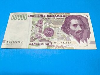 Bankovka ITÁLIE - 50.000 Lire 1992 - 1