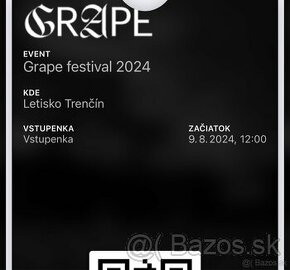 2 Lístky na Grape Festival 2024