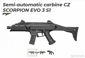 CZ SCORPION EVO 3 S1 s Tlmičom hluku / 9mm