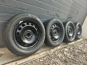 Plechové Disky 5x112 16"+Zimné Pneu Bridgestone 205/55 R16 - 1