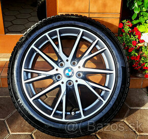 alu R17 5x112, senzory, zimné pneu 195/55, orig. BMW 1 - 1