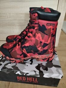 Nové topánky Boots RED HELL Edition Double red veľkosť 41