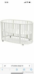 Postieľka Stokke sleepi v3 white