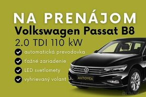 ❗️NA PRENÁJOM Volkswagen Passat B8 Variant 2.0 TDI AUTOMAT❗️