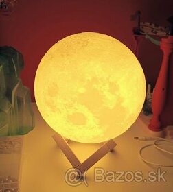 Moon lamp mesačná nočná lampa svetlo Luna 3D - 1