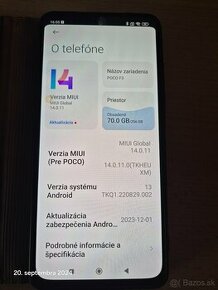 Xiaomi POCO F3, 100% bezchybný stav