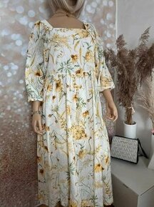 H&M oversize boho šaty - 1