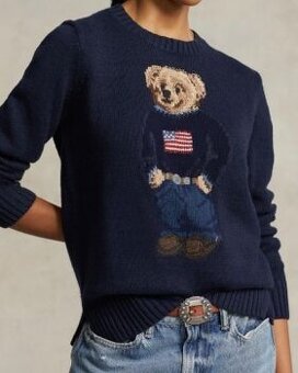 RALPH LAUREN BEAR luxusny damsky sveter vel. S/M