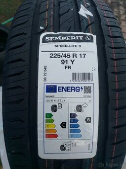 4ks NOVÉ 225/45 R17 94Y SEMPERIT, DOT2024