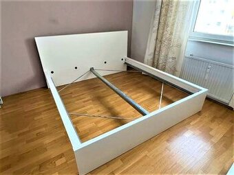 IKEA MALM BIELA 140x200 || NOVÁ RÁMOVÁ SADA POSTELE