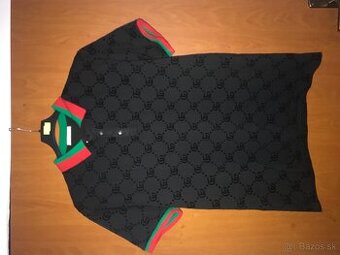 GUCCI black/monogram pánske polotricko  L/XL