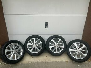 5x114,3 r16 originál Alu disky Toyota + zimné pneu 205/55/16 - 1